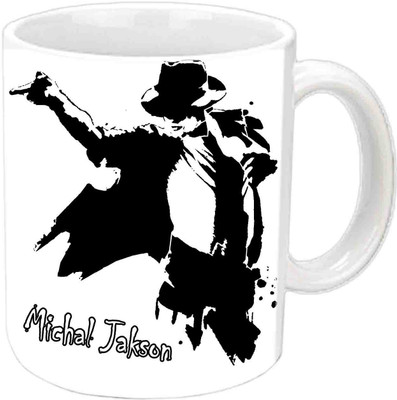 

Raj Laxmi The King Of Dance MJ White Ceramic Mug(350 ml)
