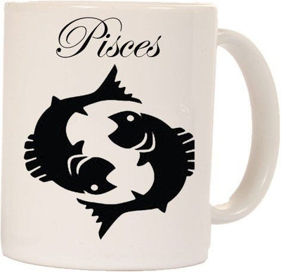 Smileonline Zodiac Coffee - Pisces Ceramic Mug available at flipkart for Rs.270