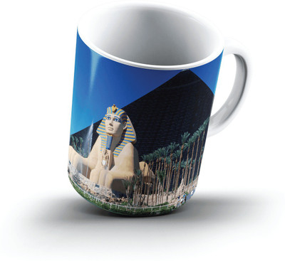 

Ucard Luxor Hotel And Casino Las Vegas Nevada2454 Bone China, Ceramic, Porcelain Mug(325 ml), Multicolor