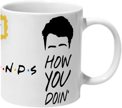 

Mooch Wale Friends Joey How You Doin Ceramic Mug(325 ml), Multicolor