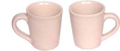 

Elite Handicrafts EHCM007 Ceramic Mug(220 ml, Pack of 2), White