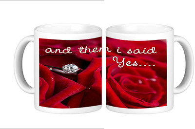 

Shopmillions I Said Yes Ceramic Mug(300 ml), Multicolor