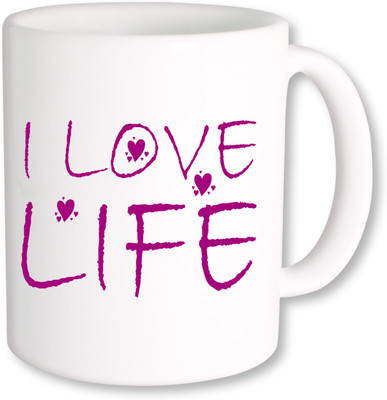 

PhotogiftsIndia I Love Life_03 Ceramic Mug(325 ml), Multicolor