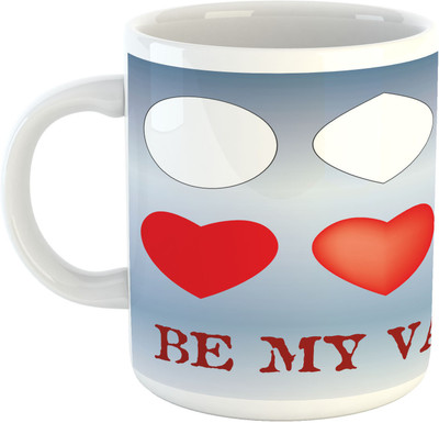 

Deeher Gifts Be My Valentine design1 Ceramic Mug(330 ml), Multicolor