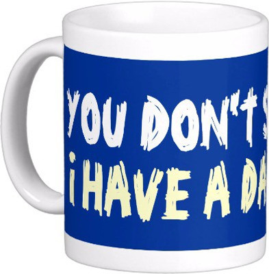

Exoctic Silver Best Quoted Coffee 00283 Ceramic Mug(300 ml), Multicolor