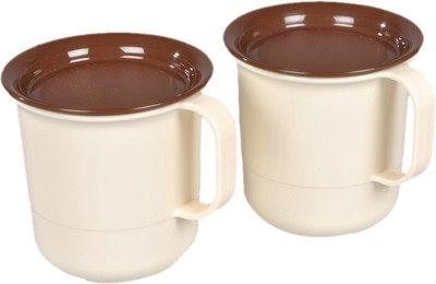 

Tupperware Coffee Plastic Mug(Pack of 2)