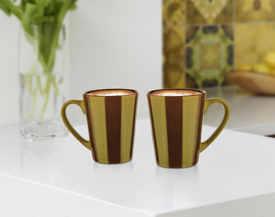 

Dorren Crook Love Ceramic Mug(Pack of 2), Brown