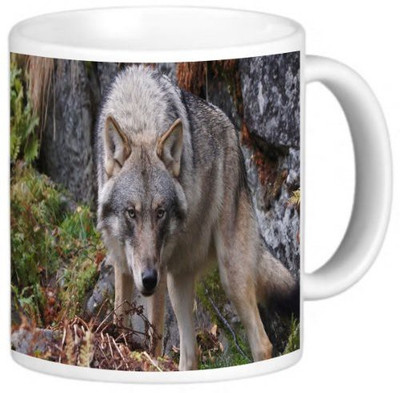 

Rikki Knight LLC Knight Ceramic Coffee, Wolf Design Ceramic Mug(60 ml), Multicolor