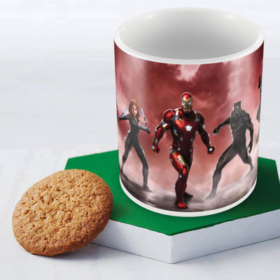 

Marvel Civil War team Officially Licensed (pack of 1) Ceramic Mug(350 ml), Multicolor