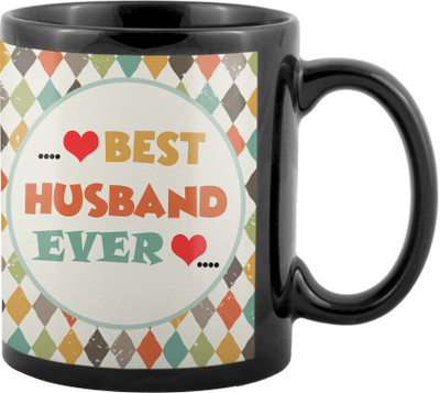 

SKY TRENDS World's Best Gifts For Valentine Girlfriend Boyfriend Friend Husband Wife Anniversary & Birthday Design Code 024 Ceramic Mug(325 ml), Black
