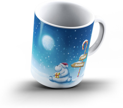 

Ucard Holidays386 Bone China, Ceramic, Porcelain Mug(325 ml), Multicolor