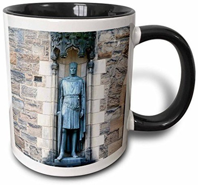 

3dRose Scotland, Edinburgh, Edinburgh Castle Knight Statue Eu36 Mwr0063 Micah Wright Two Tone Black, 11 oz, Black/White Ceramic Mug(60 ml), Multicolor
