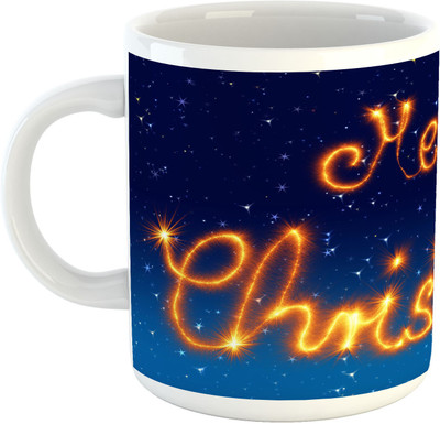 

Deeher Gifts Merry ChristmasDesign9 Ceramic Mug(330 ml), Multicolor