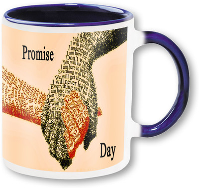 

PhotogiftsIndia Happy Promise Day 01.Jpg Ceramic Mug(325 ml), Multicolor