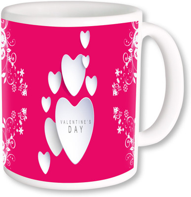 

PhotogiftsIndia Happy Valentine Day With Heart Ceramic Mug(325 ml)