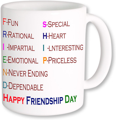 

PhotogiftsIndia Happy Friendship Day 097 Ceramic Mug(350 ml), Multicolor
