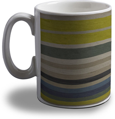 

Artifa Colored Stripes Amg1166 Porcelain, Ceramic Mug(350 ml), Multicolor