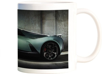 

Rangeele Inkers Parked Blue car Ceramic Mug(300 ml), Multicolor