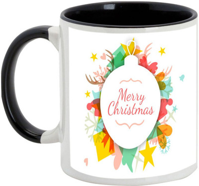 

AllUPrints Loads Of Christmas Gifts Ceramic Mug(325 ml), Black