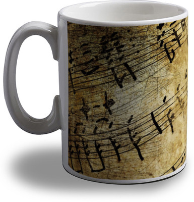 

Artifa Music Staff Notation Porcelain, Ceramic Mug(350 ml), Multicolor
