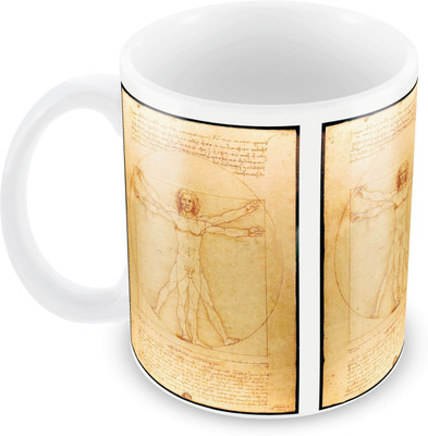 

Posterboy Da Vinci - Vitruve Ceramic Mug(350 ml), Multicolor
