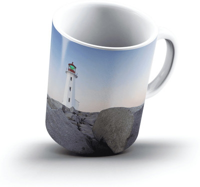 

Ucard PeggyS Point Lighthouse PeggyS Cove St MargaretS Bay Nova Scotia2584 Bone China, Ceramic, Porcelain Mug(325 ml), Multicolor