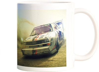 

Rangeele Inkers Audi In Car Game Ceramic Mug(300 ml), Multicolor