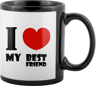 

SKY TRENDS World's Best Gifts For Valentine Girlfriend Boyfriend Friend Husband Wife Anniversary & Birthday Design Code 116 Ceramic Mug(325 ml), Black