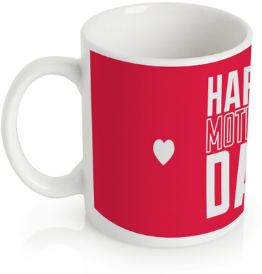 60% OFF on StyBuzz Pink Happy Mothers Day Porcelain Coffee Mug(300 ml)