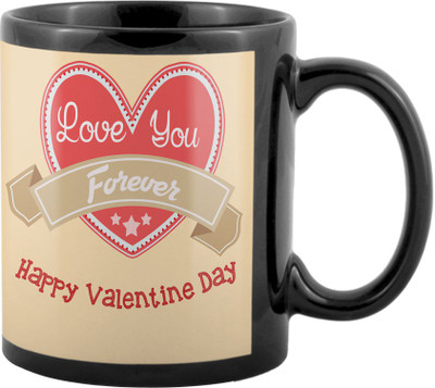 

SKY TRENDS Valentine Gifts For Special Girlfriend,Boyfriend,Wife,Husband,design 28 Ceramic Mug(325 ml), Black