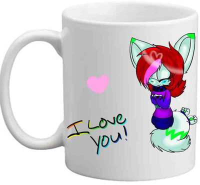 

Raj Laxmi I Love You White Ceramic Mug(350 ml)