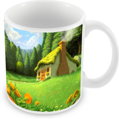 

Sleep Nature's SN-MG-1586 Ceramic Mug(350 ml), Green