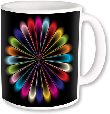 

Heyworlds gifts for flower design 17 Ceramic Mug(325 ml), Multicolor