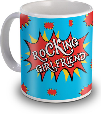 

SKY TRENDS Rocking Girlfriend Gifts For Birthday Ceramic Mug(350 ml), White