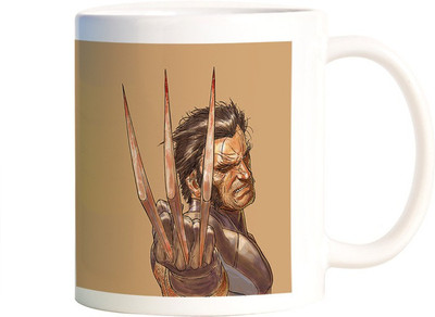 

Rangeele Inkers Wolverine Claws Ceramic Mug(300 ml), Multicolor