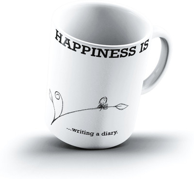 

Ucard Happiness Is1298 Bone China, Ceramic, Porcelain Mug(325 ml)