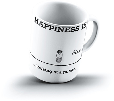

Ucard Happiness Is1101 Bone China, Ceramic, Porcelain Mug(325 ml)