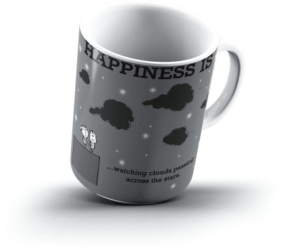 

Ucard Happiness Is2204 Bone China, Ceramic, Porcelain Mug(325 ml)