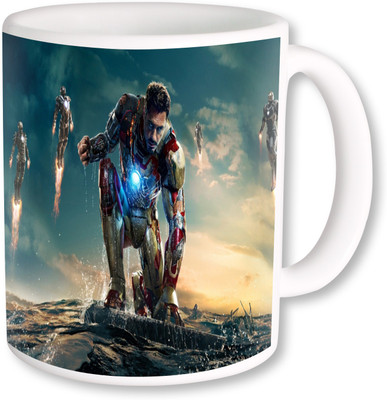 

Heyworlds iron man 2 Ceramic Mug(325 ml), Multicolor