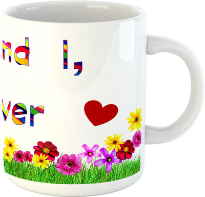 

Deeher Gifts you and I forever Ceramic Mug(330 ml), Multicolor