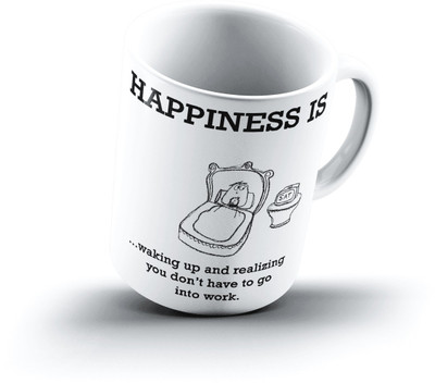 

Ucard Happiness Is1613 Bone China, Ceramic, Porcelain Mug(325 ml)