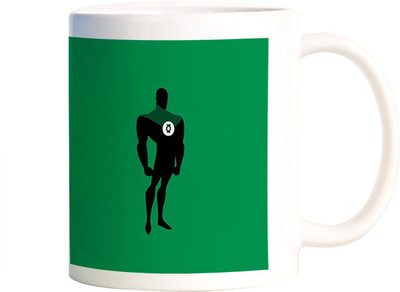 

Rangeele Inkers Green Lentorn Ceramic Mug(300 ml), Multicolor