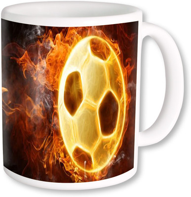 

PhotogiftsIndia I Love Football Ceramic Mug(325 ml), Multicolor