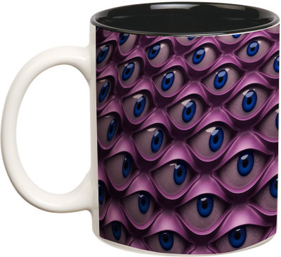 

Prithish Psychedelic Design 7 Ceramic Mug(330 ml), Multicolor