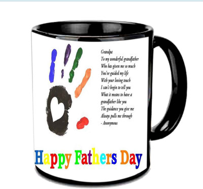 

Raj Laxmi Wonderful Quote About Loving Dad Multicolor Ceramic Mug(3.5 ml), Black