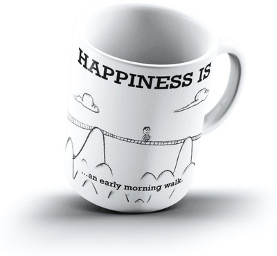 

Ucard Happiness Is1592 Bone China, Ceramic, Porcelain Mug(325 ml)