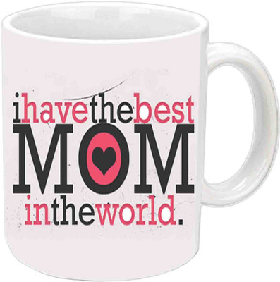 

Raj Laxmi For Mom Happy B'day Gift White Ceramic Mug(3.5 ml)