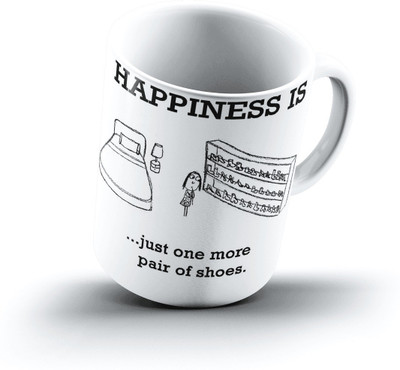 

Ucard Happiness Is2127 Bone China, Ceramic, Porcelain Mug(325 ml)