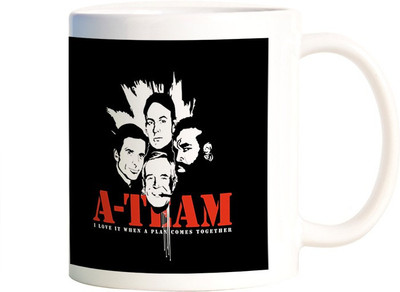 

Rangeele Inkers A Team Ceramic Mug(300 ml), Multicolor