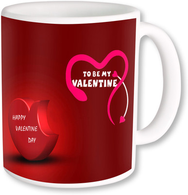 

Heyworlds to be my valentine day gifts Ceramic Mug(325 ml), Multicolor